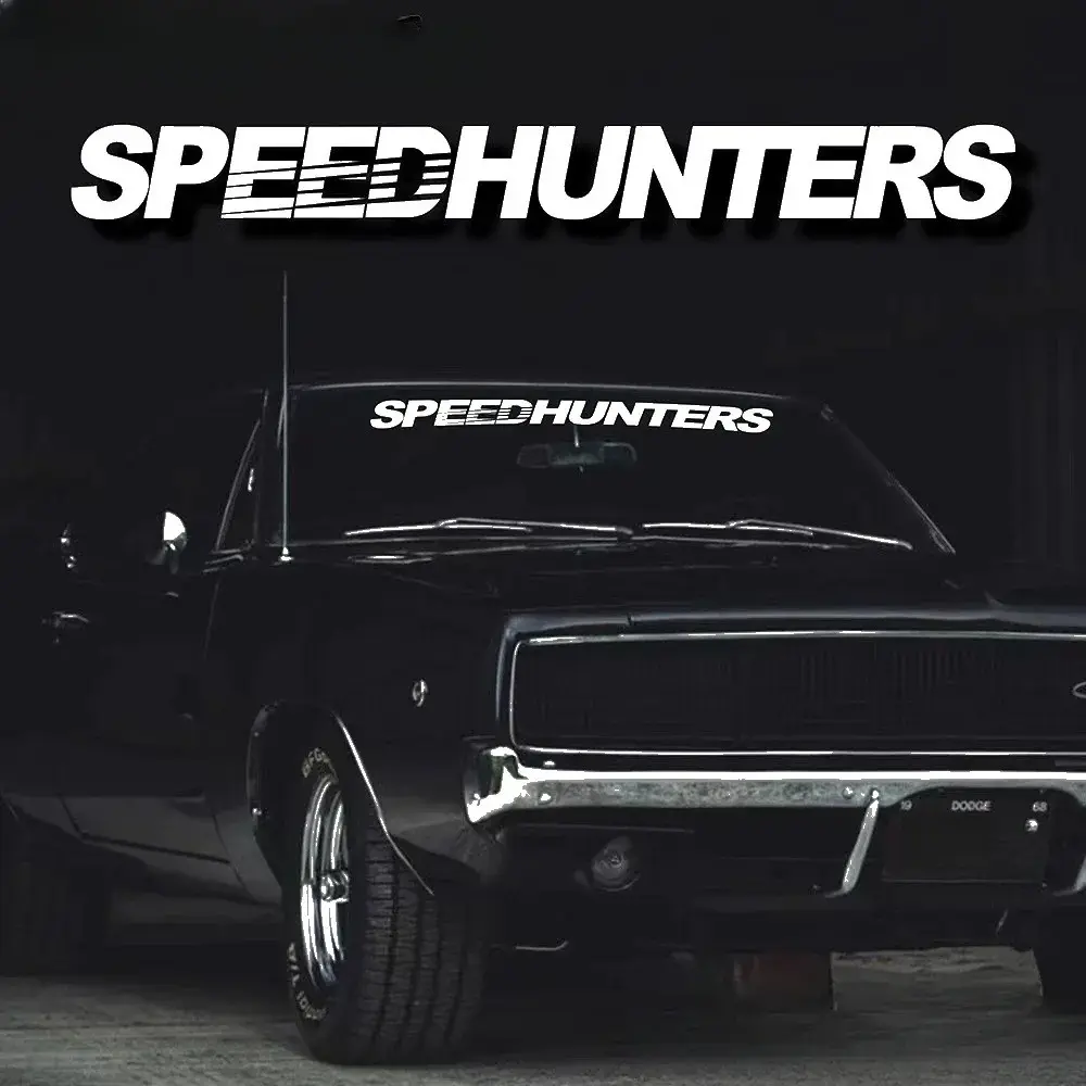 Add a BOLD RACE LINE To Your Ride Today 🚗💨 SPEEDHUNTERS 100cm Vinyl Decal For Car Windshield — Racing Sticker For Window Hood Bumper, JDM Style, Two Sizes, Holographic Option — Perfect Upgrade For All Vehicles & Car Guys 🔥