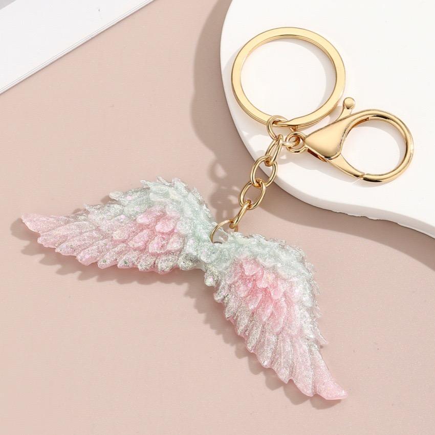 Sister Angels,Victoria's Secret Angel Wings Glowing Keychain, Car Bag Charms and Accessories,Perfect Gift For Mom, Daughter, Friend, or Lover,couple gift