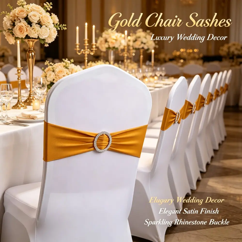 Hotel Wedding Banquet Chair Back Covers, Floral Decorative Chair Skirts with Elastic Straps, Ideal for Weddings, Parties, Events, Chair Slipcover