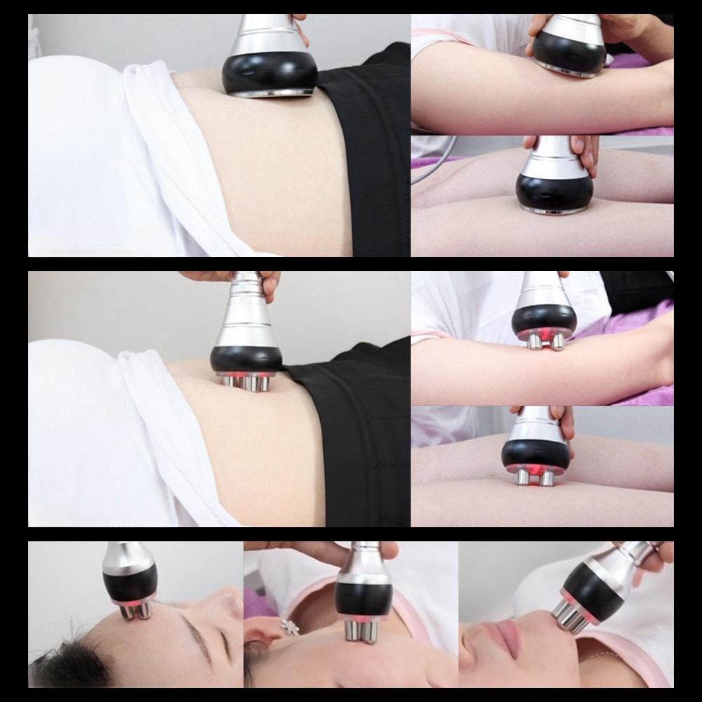 4-in-1 multifunctional beauty machine, facial beauty device, full body massager SPA, multifunctional 4-in-1 body shaping massager, multifunctional facial care beauty device, with thermoplastic elastomer, plug-in operation 110-130V, American plug, face, ar