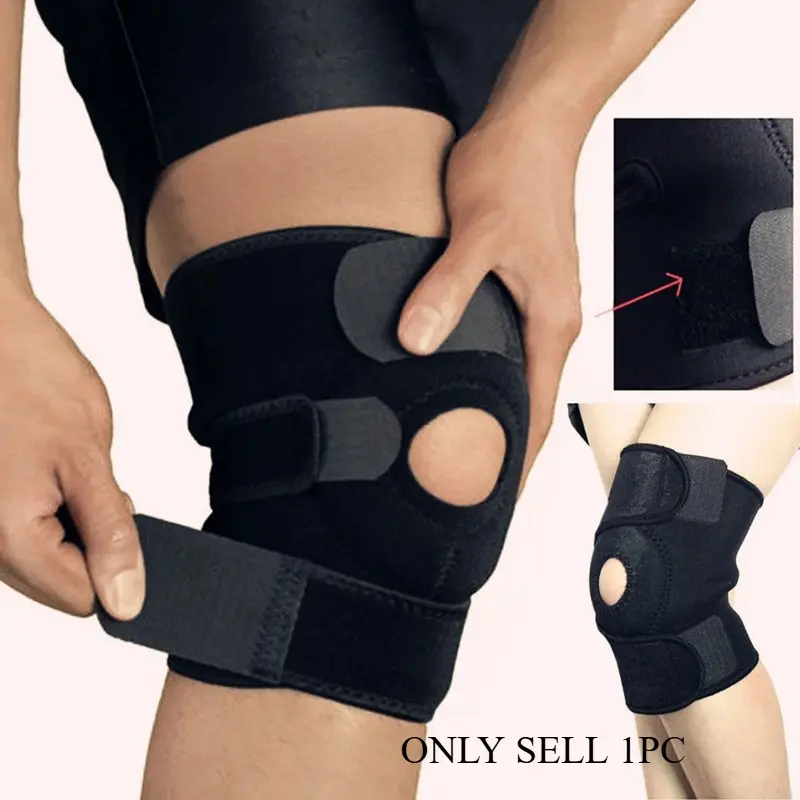 1pc Fitness Support (Fit Up To 70kg) Knee Pad, Patella Bandage Sport Strap Knee Protector Band For Sports, Sports Knee Pads