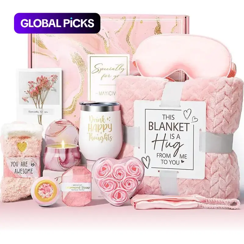 11-Piece Women's Birthday Gift Set, Self-Care Relaxation Kit, Relaxing Spa Kit, Spa Gift Basket, Wellness Gift Set, Valentine's Day, Mother's Day, Christmas, Female Birthday Gifts, Gifting Set #GLOBAL PICKS