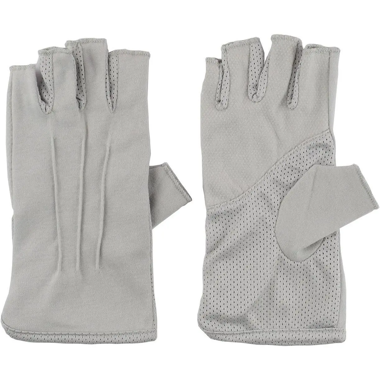 Mens Sunblock Fingerless Gloves Summer UV Protection Driving Cotton Gloves