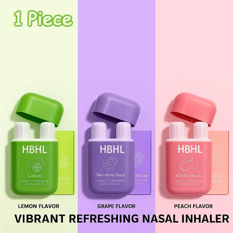 🍑 Aesthetic Pocket Gadget｜Cute Pastel Soothing Aromatherapy Sniffer｜HBHL Chi Chi Peach Nasal Inhaler