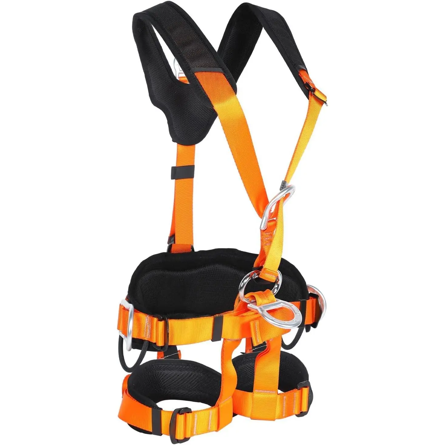 Full Body Climbing Seat Belt, Rappelling Equipment for Rock Tree Climbing, Tactical Rescue, Fire Rescue, Construction Engineering Protection