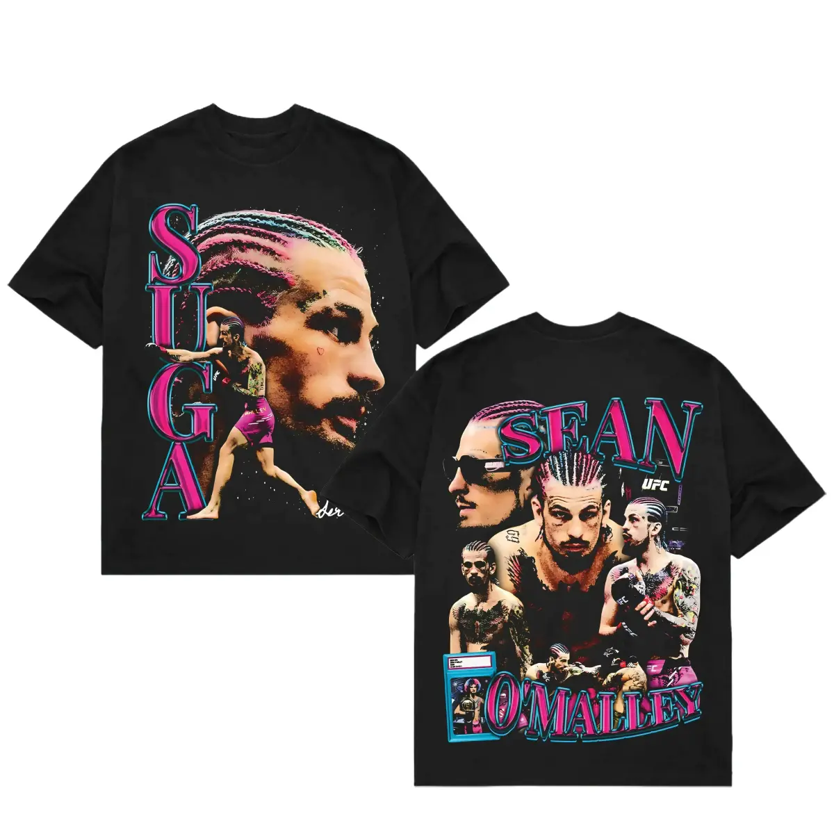 Unisex Graphic Tee [street wear]"SUGA" SEAN O'MALLEY TEE, Sugar Sean Vintage UFC, MMA Graphic Tee, UFC MMA Shirt, Gym Wear, Gift for Fighters, Sports Apparel fathers day gift ideas,fashionSummer 2026 Graphic Tee