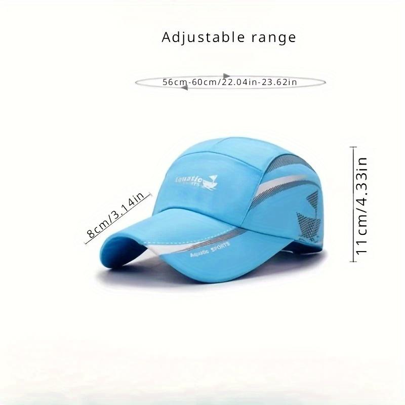 Aquatic SPORTS Quick-Dry Performance Baseball Cap - Multi-color Optional Lightweight with Stylish Sailing Print & Breathable Mesh Back for Outdoor Sports Fishing Hiking & City Walks SpringStatements