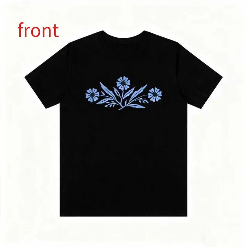Vintage Corningware Cornflower Tee Retro Kitchen Design T-Shirt, Nostalgic Pattern Top, Classic Cookware Apparel Cotton Fabric