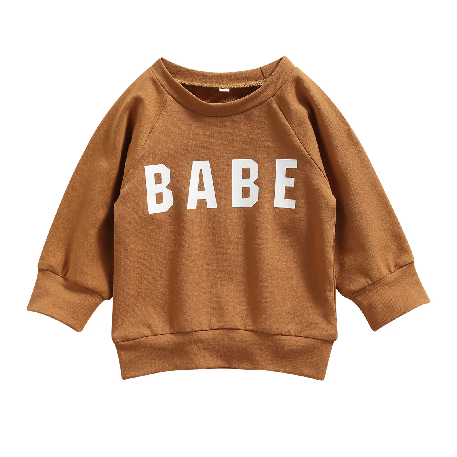 Unisex Baby Sweater Letter Print Long Sleeve Pullover Cute Fall Winter Casual Top