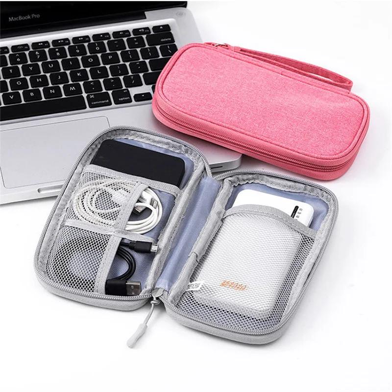 Travel Cable Bag Portable Digital Storage Pouch Charger Data Cable USB Bag Organizer Waterproof Electronic Accessory Storage Bag
