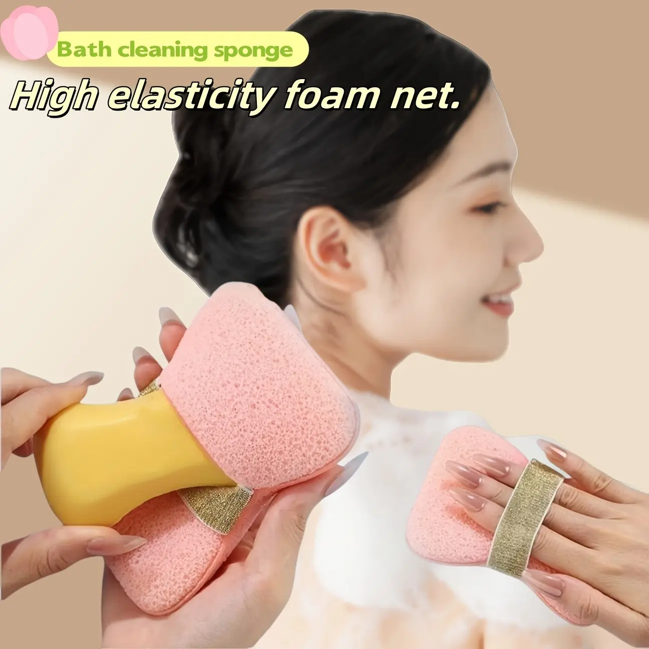 Ultra-Soft Exfoliating Soap Sponges, Rich Lather Bath Accessories, Quick-Dry Durable Plastic, Home Spa Essential, Back Cleaning Brush