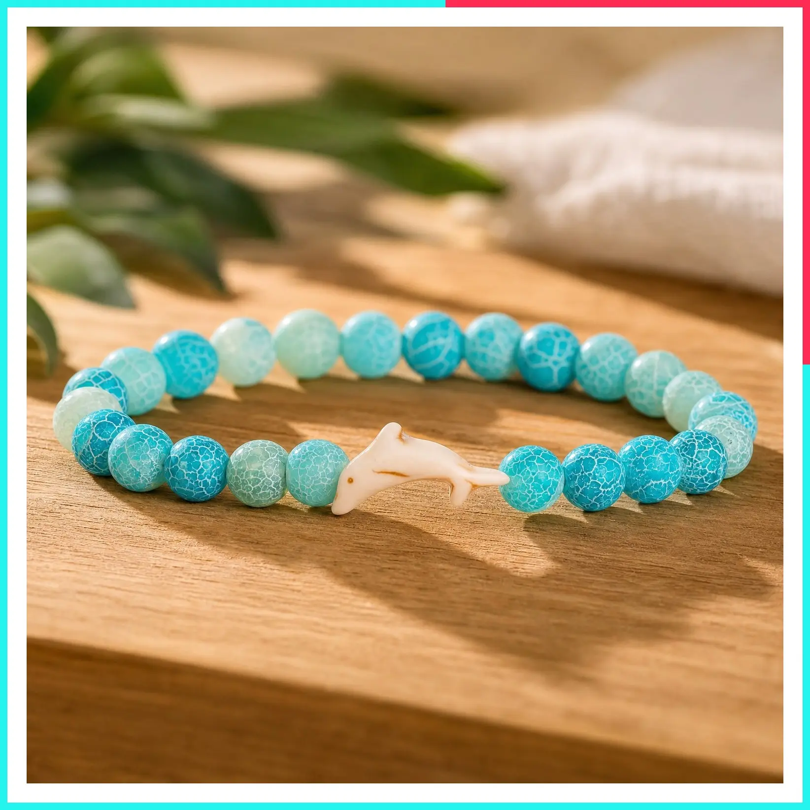 Dolphin Tracking Bracelet, Marine Conservation, One Size
