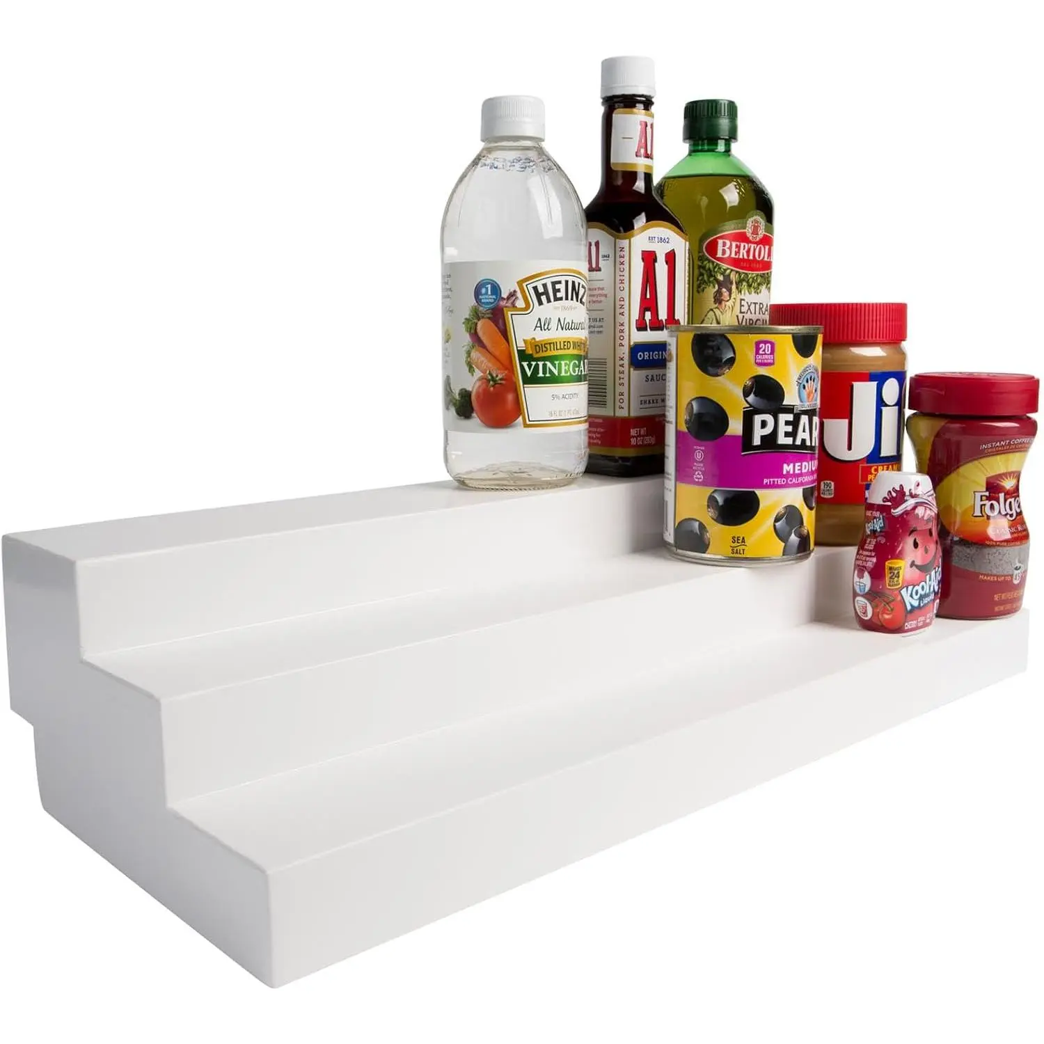 3-Tier Expandable Cabinet Shelf Organizer - Standard Shelves for Room Storage
