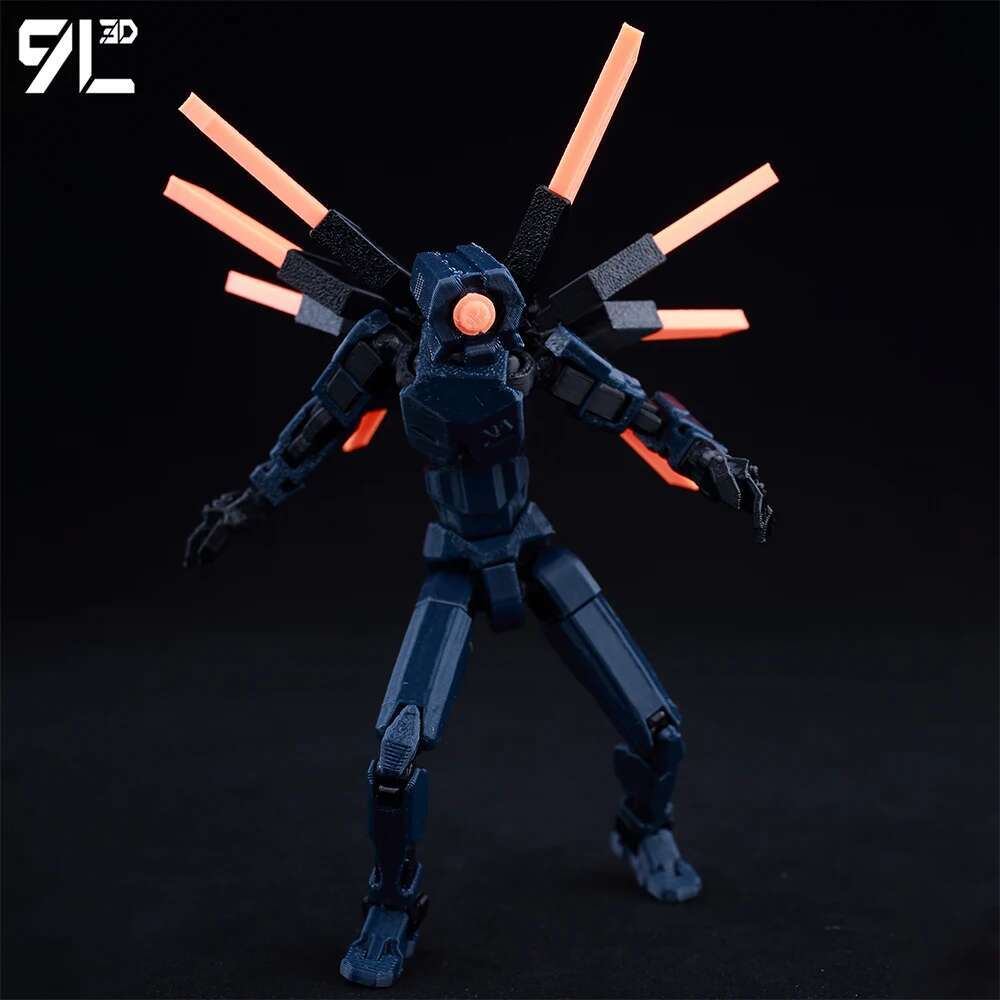 Lucky13 Dummy13 Ultrakill V1 Series Anime Characters-3D Printed Multi-Jointed Deformable Body Posing Model Multi-color Toys Gift