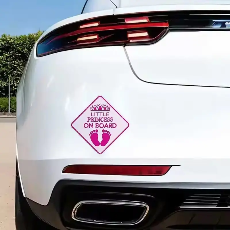 Princess Car Sticker, Cute Princess Car Decal, Perfect for Kids' Cars, Durable and Easy to Apply, Ideal Gift for Young Girls