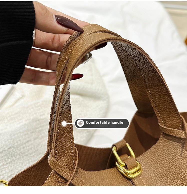 Women's Bucket Bag, Ladies Purse, Fashionable Solid Color Handbag, Casual Versatile Shoulder Bag for Daily Used, Trendy All-match Commuter Bag