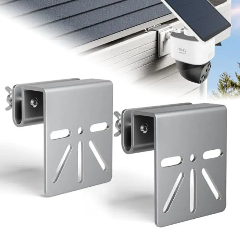 Universal Heavy-Duty Aluminum Camera Mounting Bracket, Adjustable No-Drill Clamp Mount for Security Cameras, CCTV, IP Cameras, Weatherproof, for Indoor/Outdoor Home Surveillance