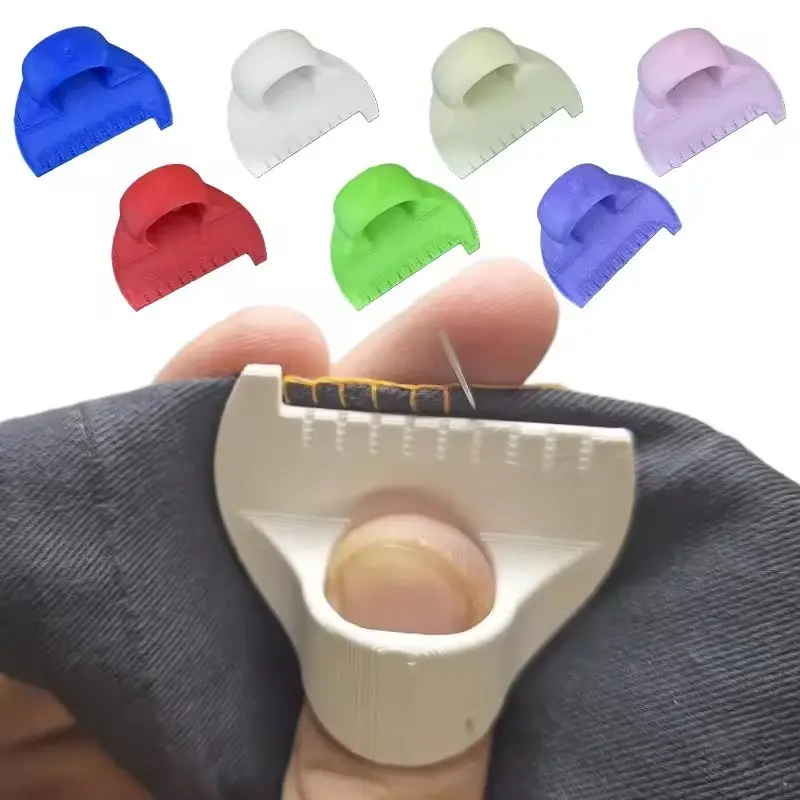 4PCS Finger Needle Threader Tool, Portable Sewing Threader Helper with Finger Guard, Easy Threading for Needles, Sewing, Embroidery, DIY Crafts, Sewing Tools and Elderly Use