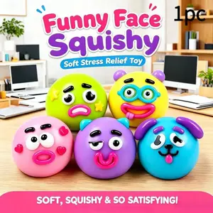 Smushers Squishy - Curiosities Smushers Dog Face Swap Squishy Soft Moldable Cute Slow Rise Relaxing Squishies Fidgets Sensory Fidget Relief Anxiety Stress Fun with Interchangeable Faces for Tactile Play Fun