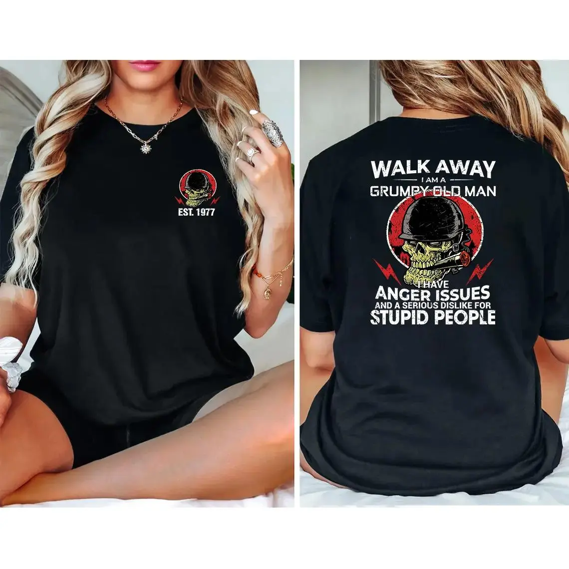 [Generation Studio] Personalized Year 1965-1980 I Am Grumpy Old Man Generation X T-Shirt, Gen X Walk Away Shirt, Generation X Shirt, Full Colors, Full Sizes, For Men, For Women