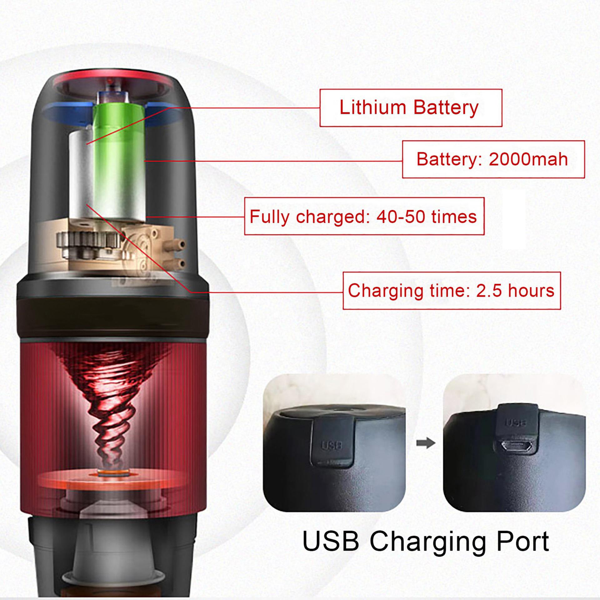 Portable hand-press coffee machine, Italian electric espresso cup, outdoor powder capsule portable coffee maker