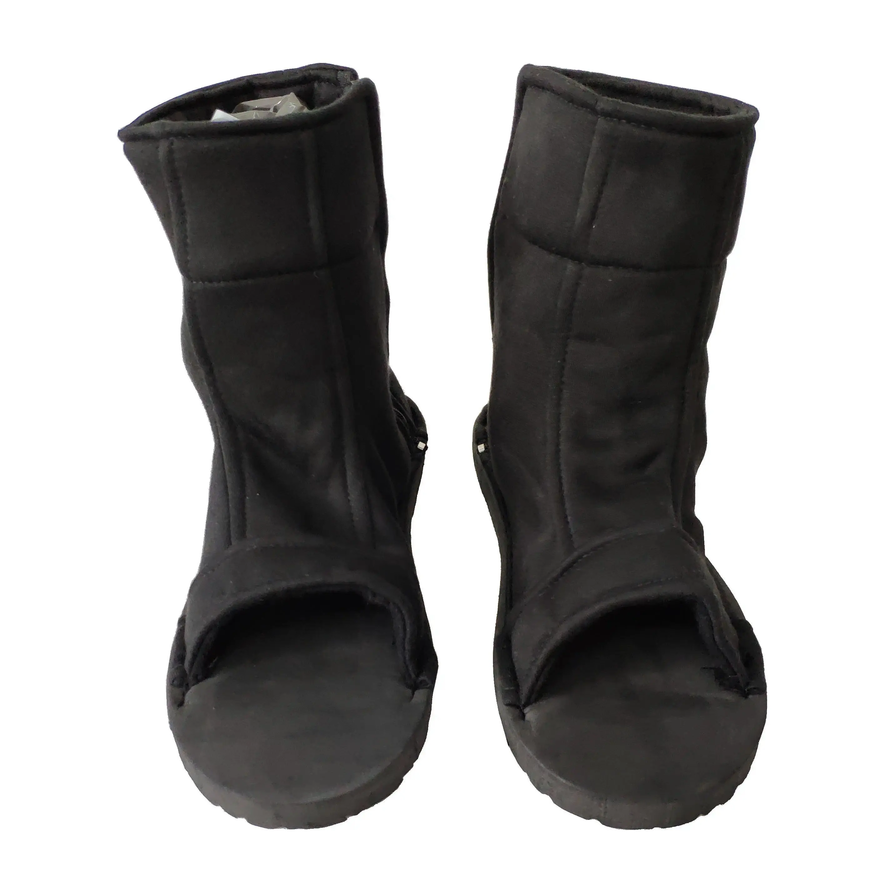 Ourcosplay Cosplay Shoes Akatsuki Nanja Uzumaki Sakura Sasuke Black Blue Cotton Soft Sandals Ninja Boots Kakashi Shoes