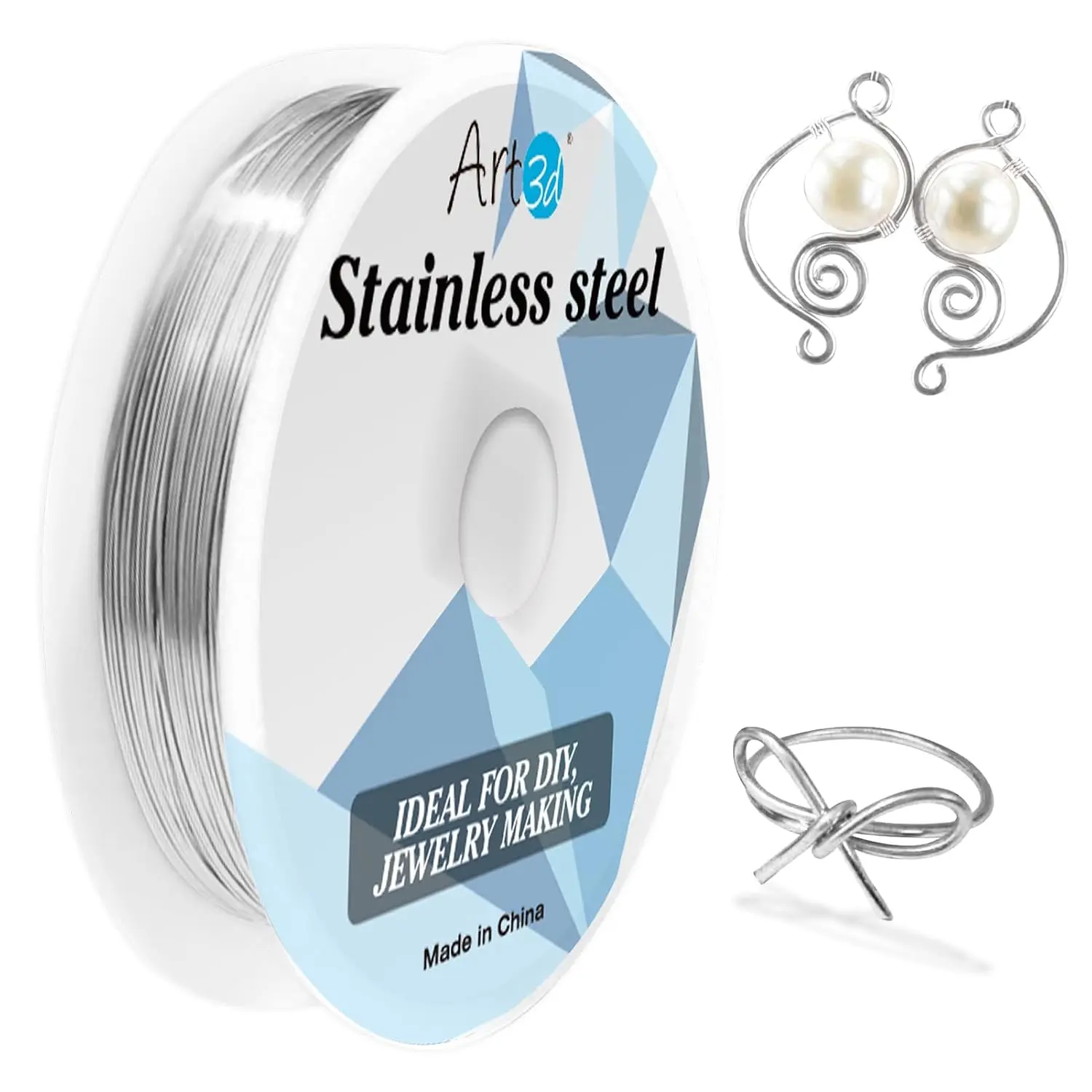 18 Gauge Stainless Steel Wire, Bendable Soft Crafting Wire for  Making Earring Beading DIY Wrapping Sculpting - 120 FT