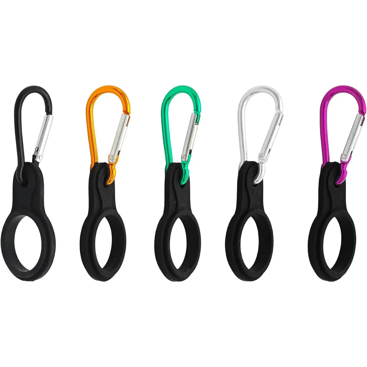 5PCS Water Bottle Carriers with Ring Clips, Portable Bottle Holders for Outdoor Activities and Daily Use