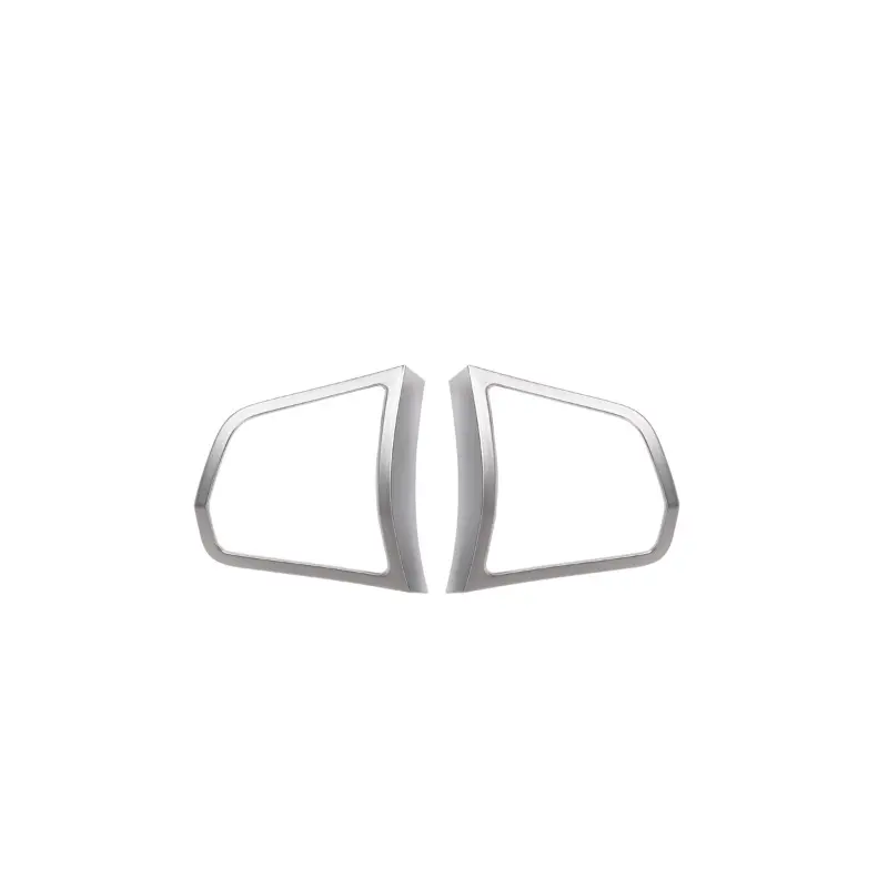 Suitable for 5-series steering wheel button frame ABS (chrome plated) adhesive 2-piece set