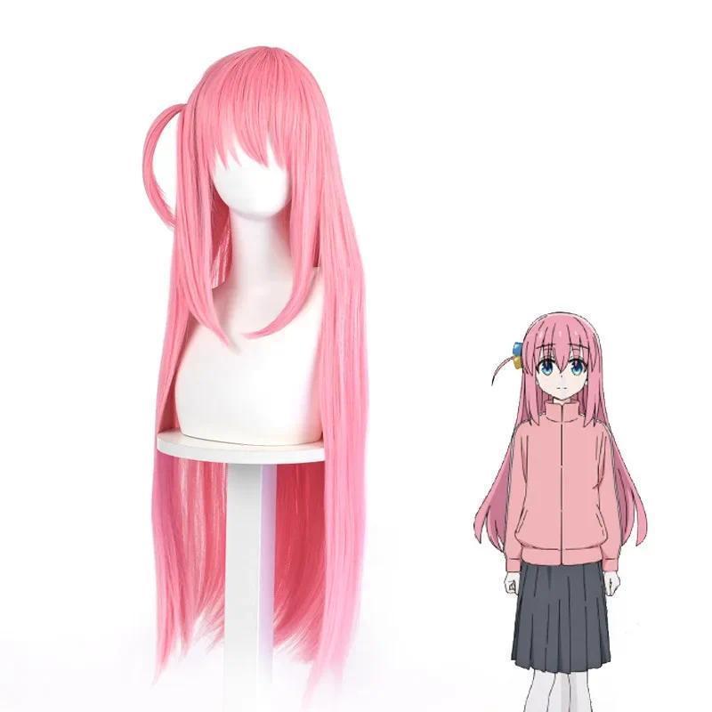 Anime Bocchi The Rock Gotou Hitori Cosplay Costume Gotou Hitori Dress Pink Wig Uniform Jacket Skirt Girls Jk Halloween Outfit
