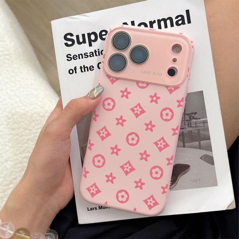 Darlingcase iPhone Case, Vintage Print Dopamine Ins Style Solid Color Case with Soft Skin-Friendly Touch and Full Lens Protection Case for iPhone17 Pro Max, iPhone 16 Pro Max, 15/14/13/12/11 – Slim Protec