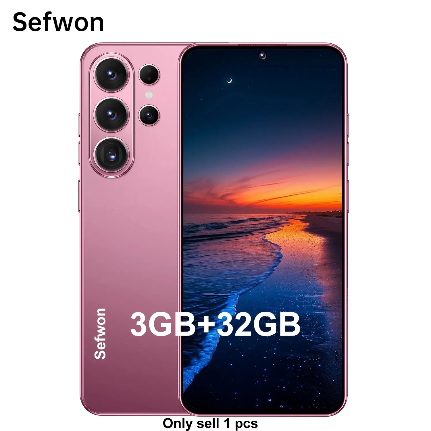 Sefwon2026 Android Unlocked Smartphone S25max, Android 12.0, 3200mah Battery, 5+13mp Camera, Dual Sim, 6.56-Inch Screen, Octa-Core Cpu, 4g Network, 3+32GB RAM Storage