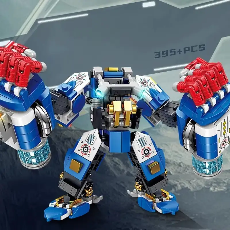 Titan Arm Mecha Robot Small Particle Building Block Set, Model Kits, Plug Assembly Craft Model, Desktop Collectible Display Ornament, Collectible Construction Set
