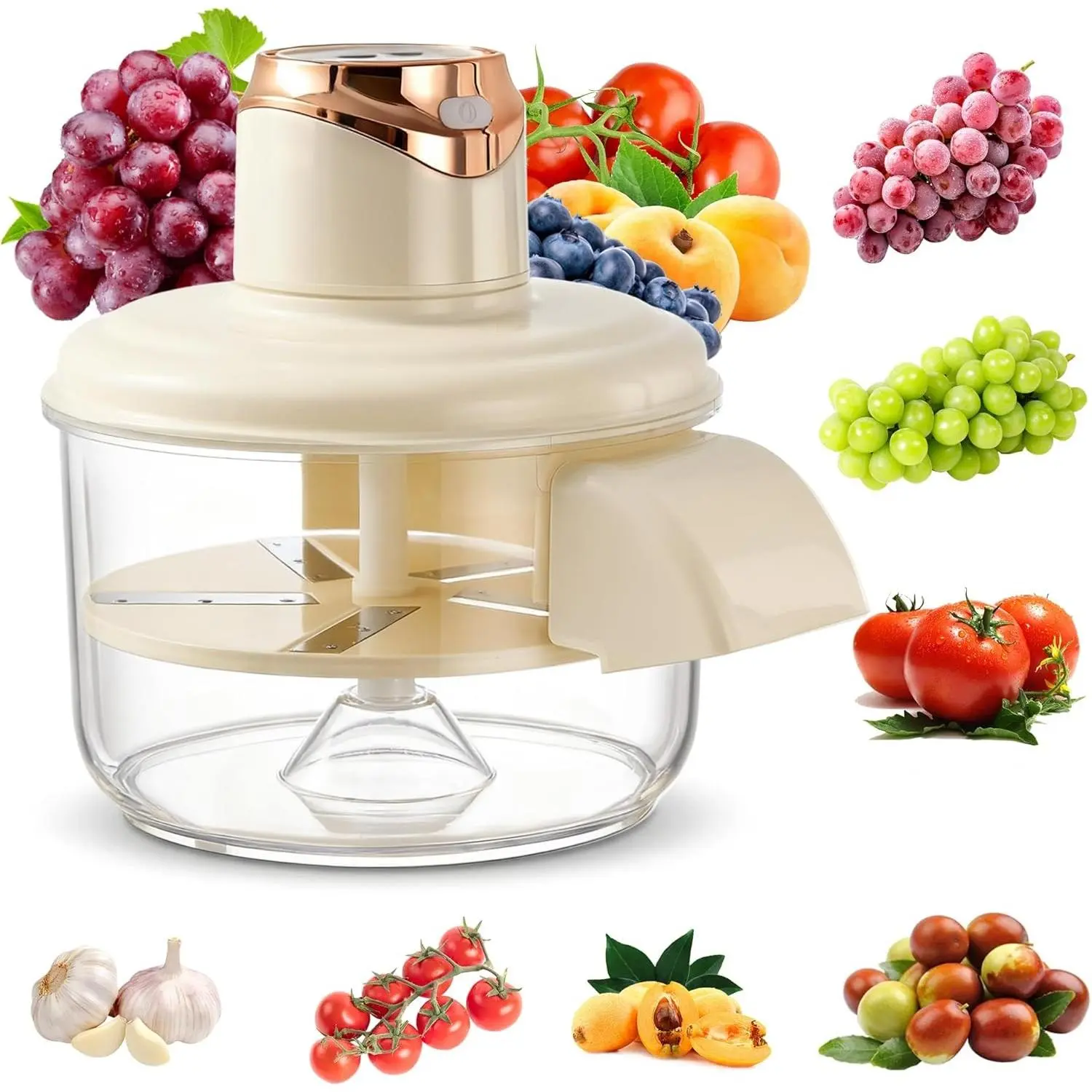 Automatic Electric Peeler for Grapes, Garlic & Cherry Tomatoes - 20s Fast Skin Remover, Rechargeable & Easy to Clean for Home & Commercial Kitchen UseGift