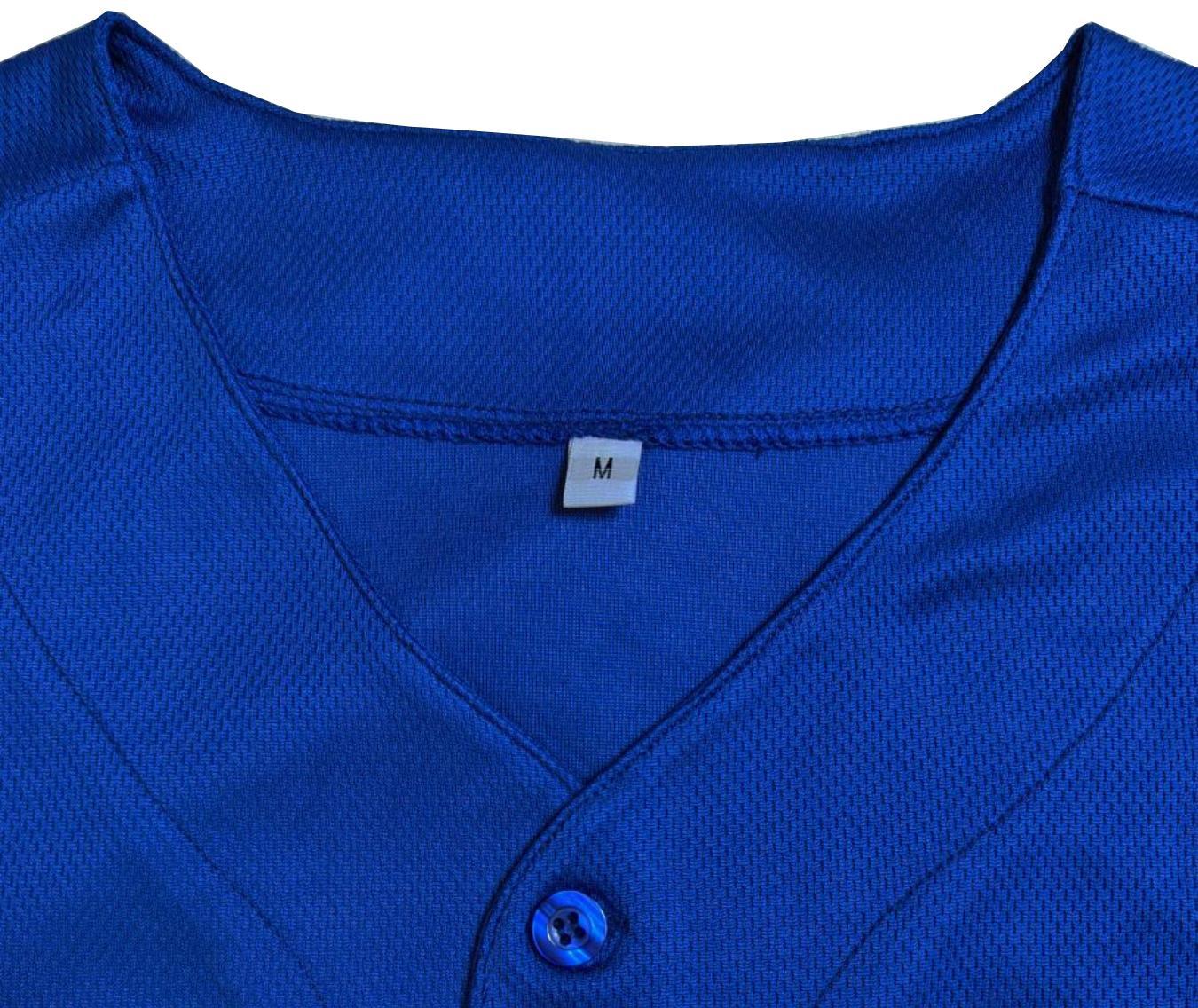 Men's Letter & Figure Patched Button Front Baseball Jersey,Casual Loose Short Sleeve V-Neck Baseball Top for Fall & Winter, Basebal Christmas Gifts, Men's Sportswear for Training & Competition, Workout Tops Sports Clothing