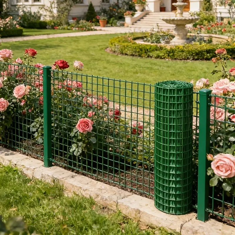 PVC-Coated Iron Wire Mesh, Garden, Outdoor & Chicken Coop Fence, Rust-Resistant, Durable Farming Mesh, Plant Protection, Soil Aeration