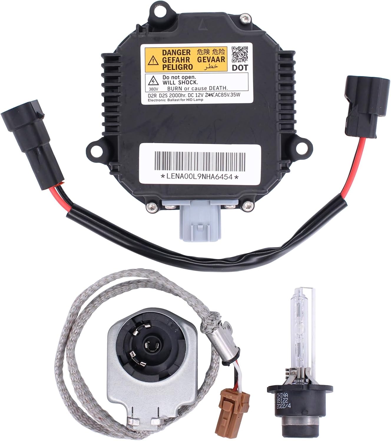 Xenon HID Headlight Ballast Control Unit with D2S Bulb and Igniter Module for Nissan 350Z 370Z Altima Maxima Murano Rogue for Infiniti EX35 EX37 QX60 QX80 QX70 Q70G37 G35
