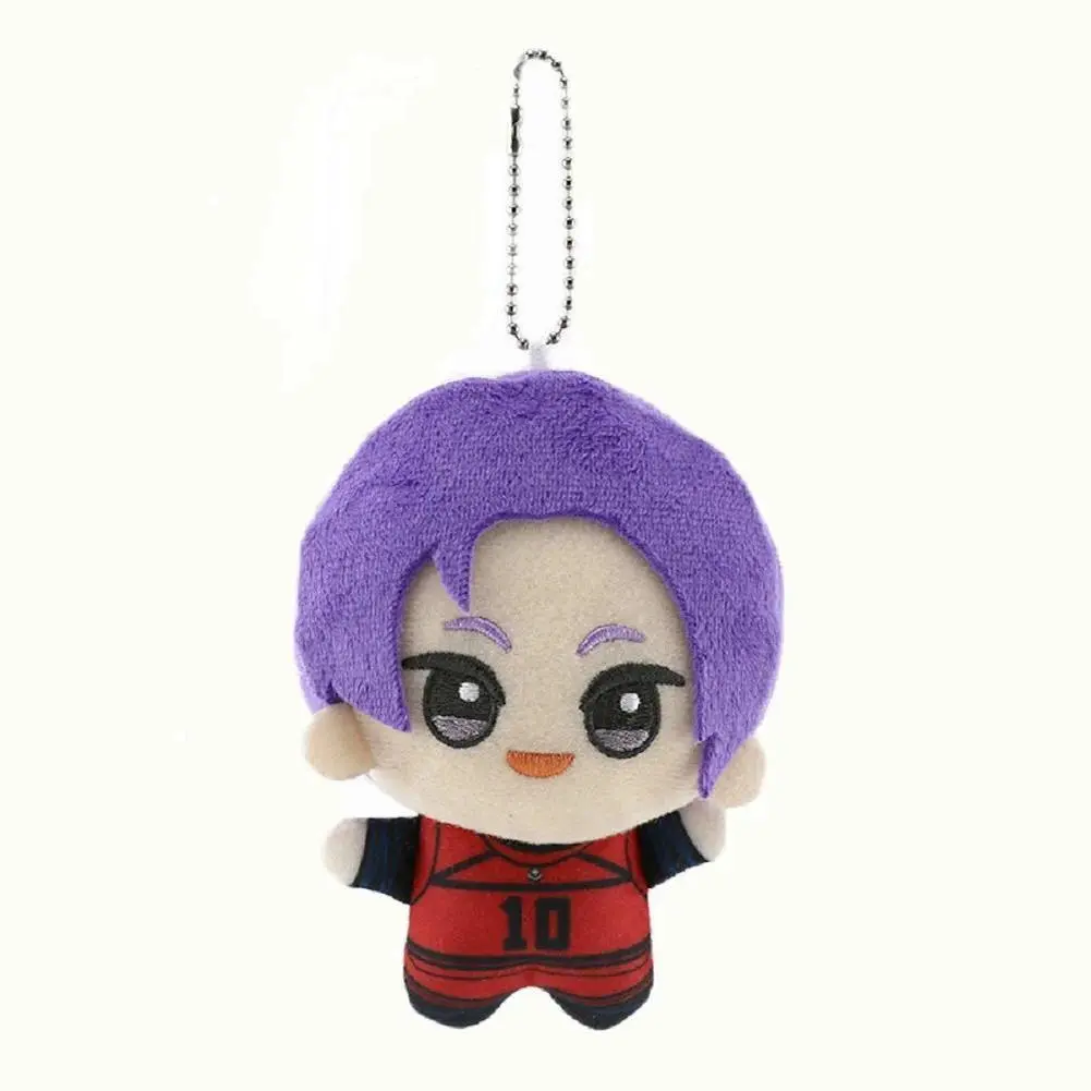 New Blue Lock Plush Pendant KeyChain Isagi Yoichi Nagi Seishiro Mikage Reo Rin Itoshi Itoshi Sae Action Doll Toy Bag Gift 10CM