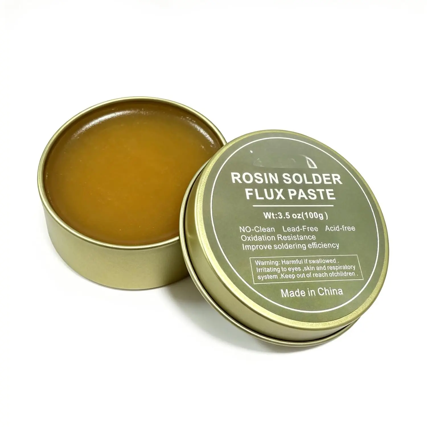 100g Rosin Soldering Flux Paste Solder Flux for Welding, High-Quality Flux Core Solder Paste No-Clean &  Liquid Solder Paste for  Repair  Appliance 3.5oz