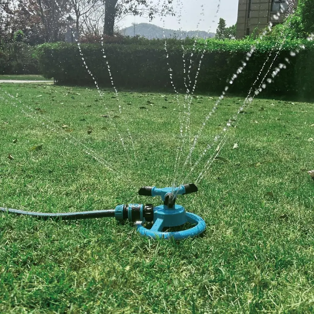 Automatic Lawn Sprinkler, 360-Degree Rotation Garden Watering Device, Large Area Coverage Irrigation System for Home Improvement Garden Supplies