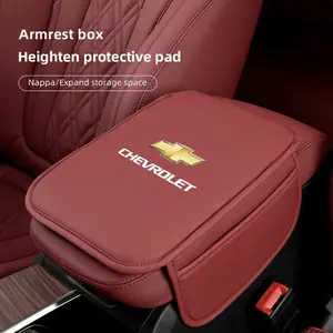Car Armrest Mats Arm Rest Cushion Car Armrest Pad Interior Accessories For Chevrolet Camaro Equinox Traverse Montana Silverado TrailBlazer Suburban Malibu Z71 Colorado Cruze Trax Bolt Spark Captiva SS Impala Cobalt Spin