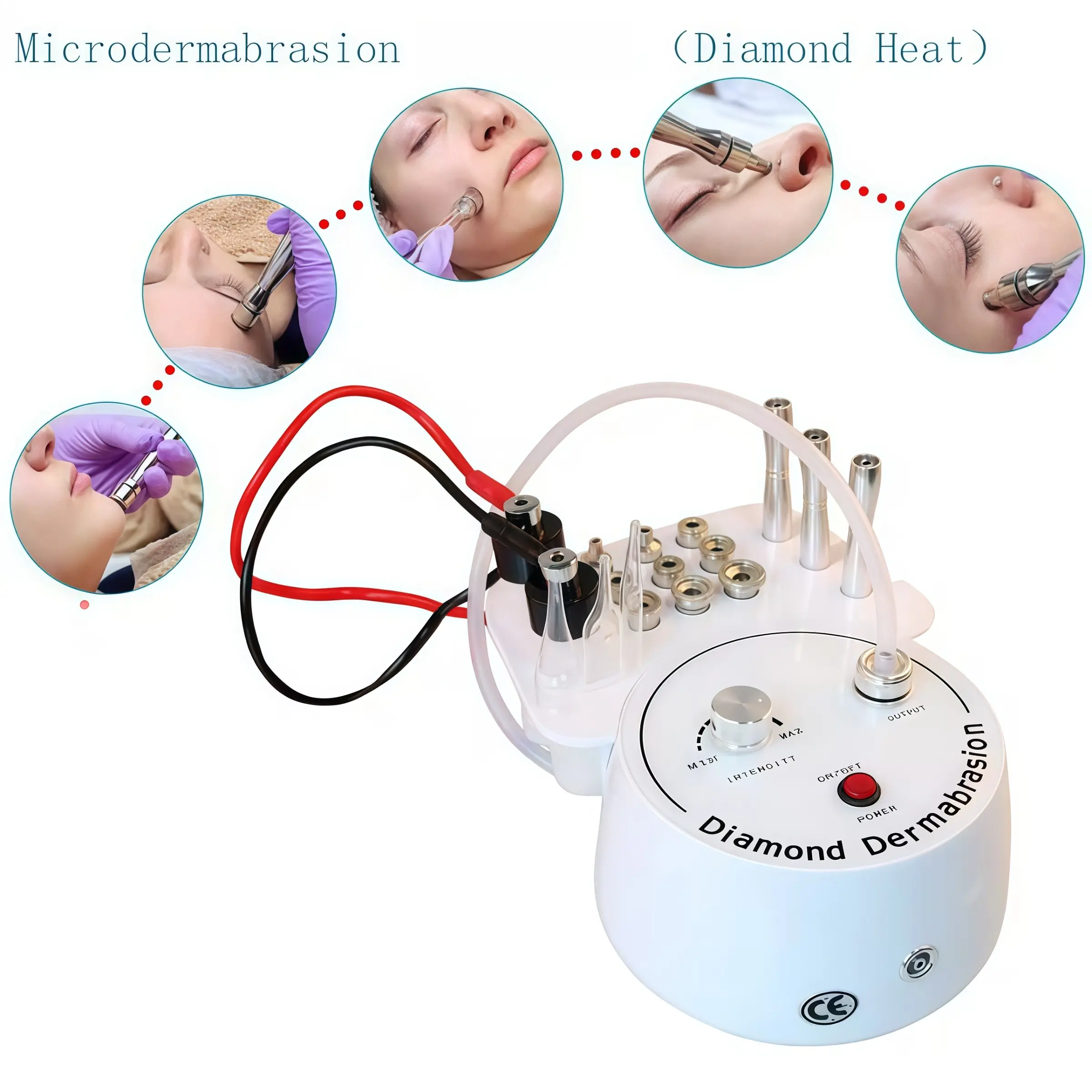 Us Plug Three-In-One Mini Exfoliator, Home Diamond Facial Cleanser, Blackhead Remover Vacuum Device, Beauty Device Lb180