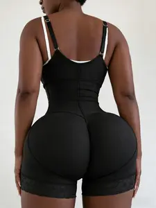 1 Count High Compression Body Shapewear Bodysuit, Colombian Shapewear, Fajas, Hooks Adjustable Butt Lifting And Tummy Control Bodysuit, Breathable Abdominal Tightener Shapewear, Suitable For Daily, Sport, Yoga