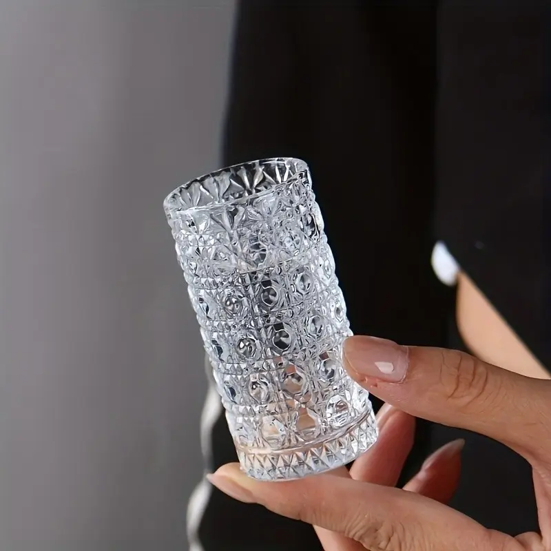 Christmas Theme Glass Shot Glasses Set of 6, Premium Drinking Glasses, Durable Transparent Design, Portable & Easy Storage, Ideal for Outdoor, Beach, Travel