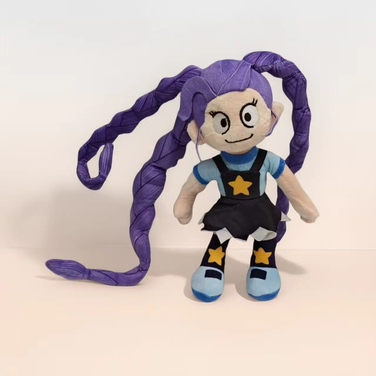 Braid Girl Plush Doll, Anime Game Accessories, Cute Companion Toy, Soft Huggable, Birthday Gift, Christmas, Easter, Valentine's Day, Student Gift
