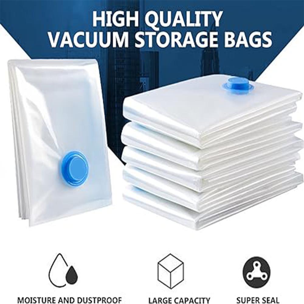 Summer Vacuum Storage Bag with Electric Pump, 10pcs Multi Size Vacuum Clothes Storage Bag & 1 Count Pump, Dustproof Organizer Storage Bag, Reusable Waterproof Space Saving Storage Bag, Space Saver Compression
