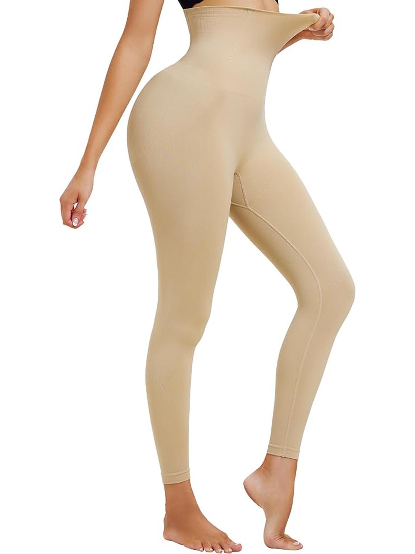 Women's High-Waisted Control Panties, Shapewear, Elastic Fabric, Anti-Curling, Suitable for All Seasons, Casual Style, Comfortable Fit