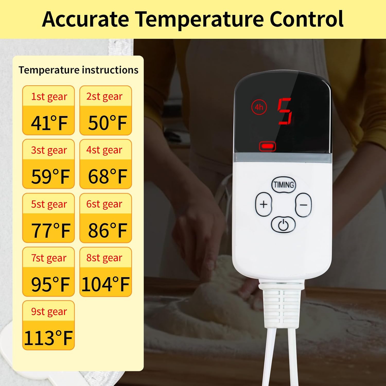 Dough Proofer Heating Pad with Warming Box, Sourdough Bread Proofing Warmer Box, for Bread Making,Sourdough Warmer