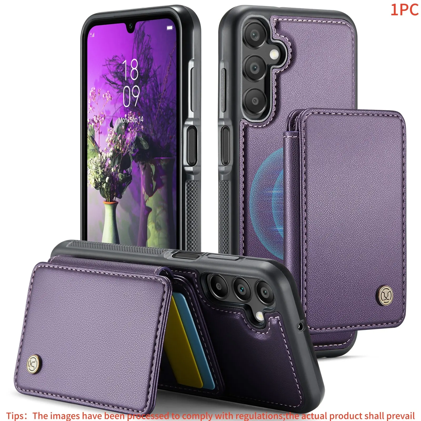 Magnetic Two-In-One Detachable Wallet Case for Samsung Galaxy A17/a16/a15/a14/a13/26/33/35/36/53/55/56/57 4g/5g, Rfid Block, Card Slots