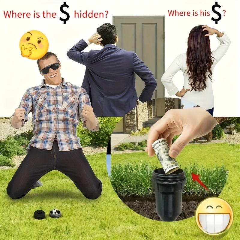 Realistic-looking gardening key hider, waterproof key safe, suitable for outdoor gardens, courtyards, and lawns, can be easily inserted into the garden or lawn, waterproof and corrosion-resistant gardening tool. Key hider